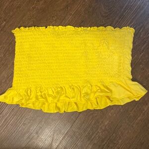 Yellow tube top